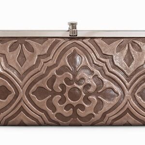 *SOLD*HOBO Metallic Brown Embossed Clutch